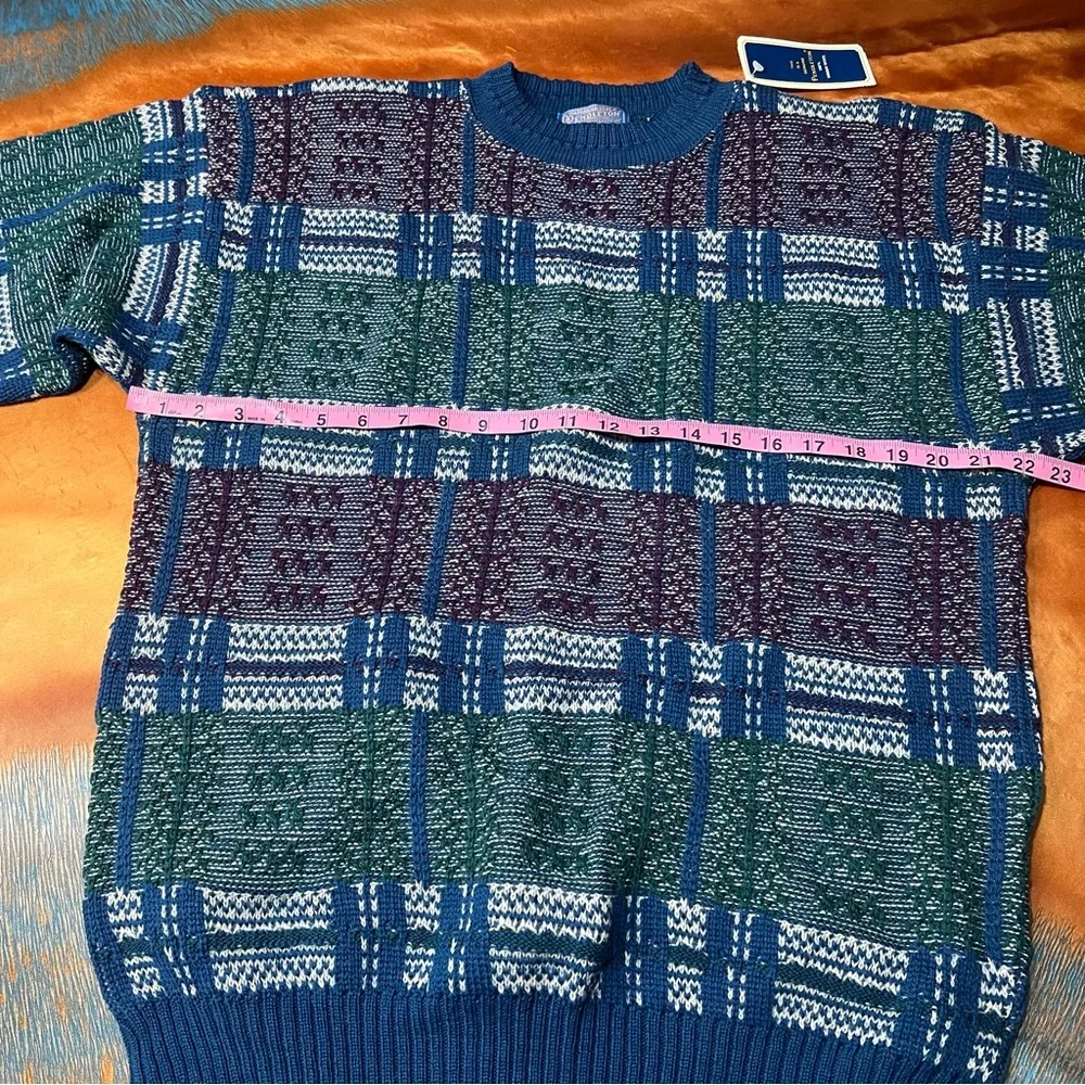 Vintage New Pendleton Wool Classic Crewneck Grandpa Sweater Large USA